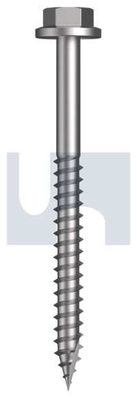 SCREW T17 HEX BARE SS 316 14-10 X 75
